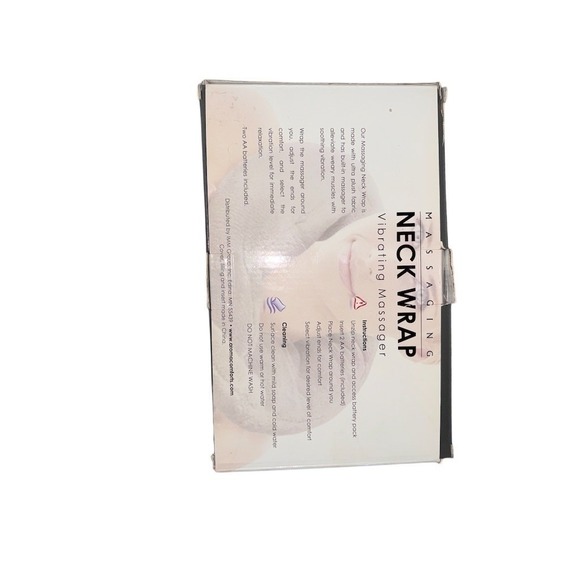 Sharper Image Massaging Neck & Shoulder Wrap Vibrating 2-Speed Gray pre owned - Picture 2 of 5